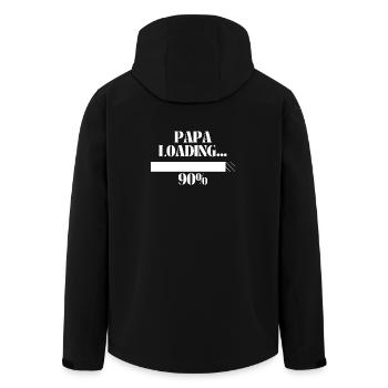 Chargement de papa - Veste softshell homme en polyester recyclé Stanley/Stella - noir - Dos - AI Model Male 185 light (185cm)