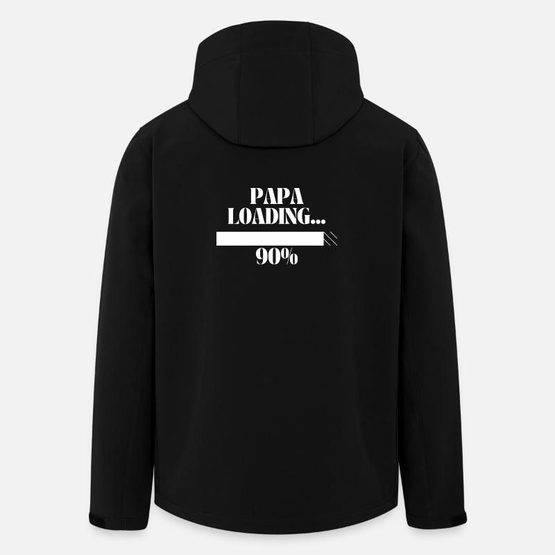 Papa Loading - Recycelte Männer Softshell-Jacke von Stanley/Stella - Schwarz