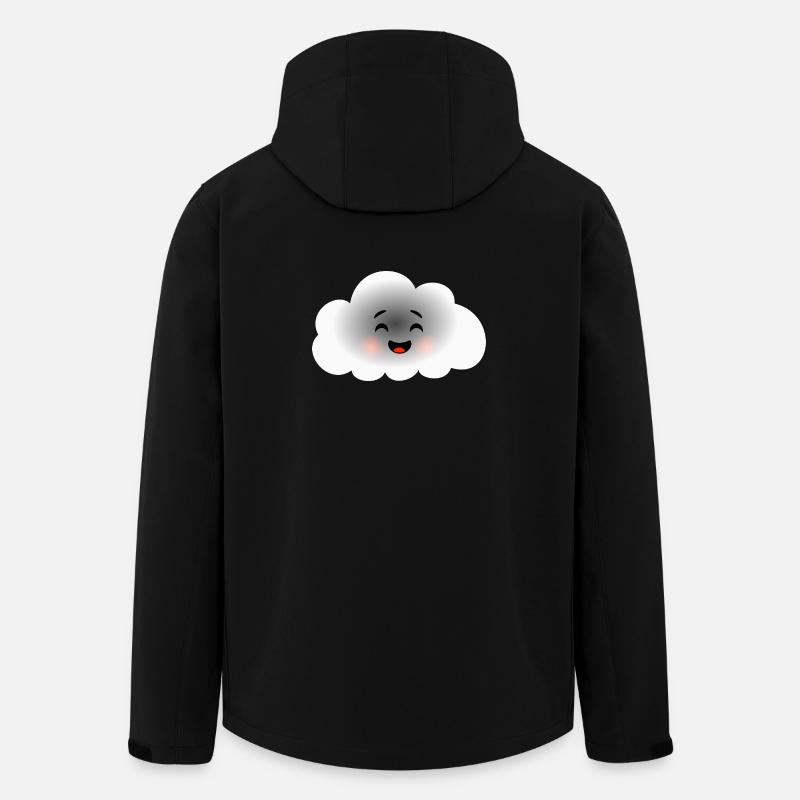 Glückliche Wolke - Recycelte Männer Softshell-Jacke von Stanley/Stella - Schwarz