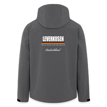 Leverkusen - Recycelte Männer Softshell-Jacke von Stanley/Stella - Schwarz - Hinten - AI Model Male 185 light (185cm)