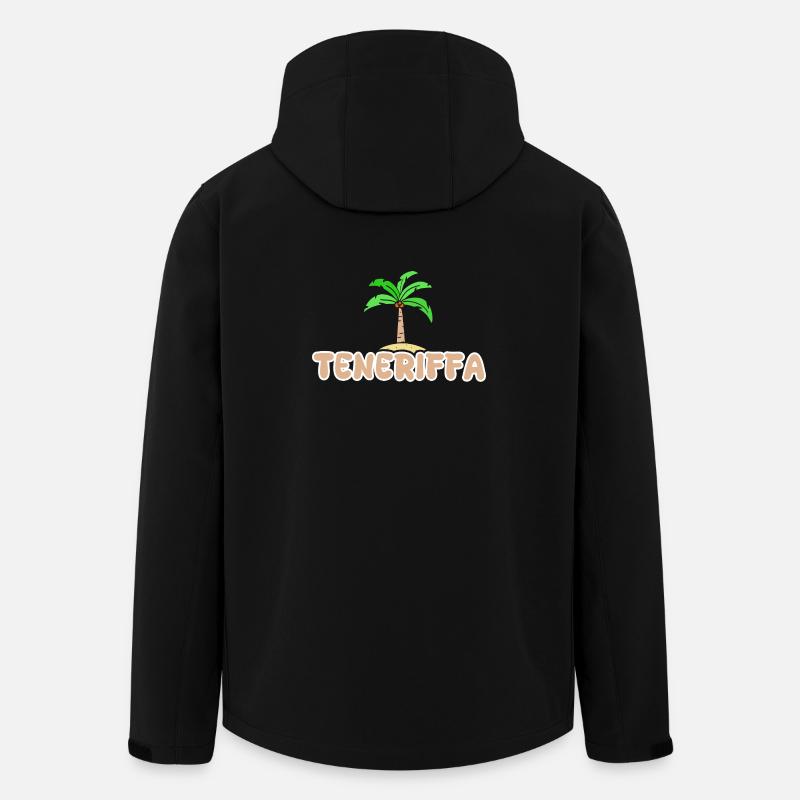 Urlaub Teneriffa - Recycelte Männer Softshell-Jacke von Stanley/Stella - Schwarz