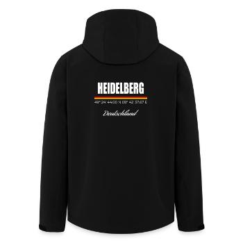 Heidelberg - Veste softshell homme en polyester recyclé Stanley/Stella - noir - Dos - AI Model Male 185 light (185cm)