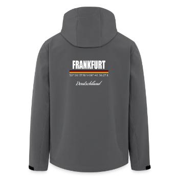 Francfort - Veste softshell homme en polyester recyclé Stanley/Stella - charbon - Dos - AI Model Male 185 light (185cm)