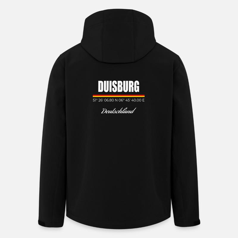 Duisbourg - Veste softshell homme en polyester recyclé Stanley/Stella - noir