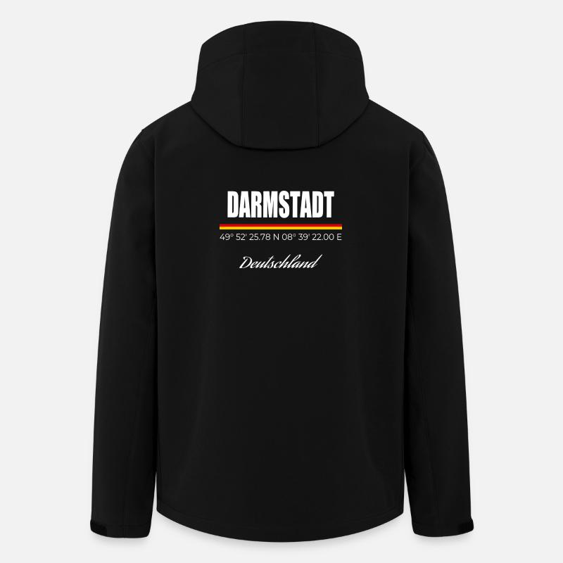 Darmstadt - Recycelte Männer Softshell-Jacke von Stanley/Stella - Schwarz