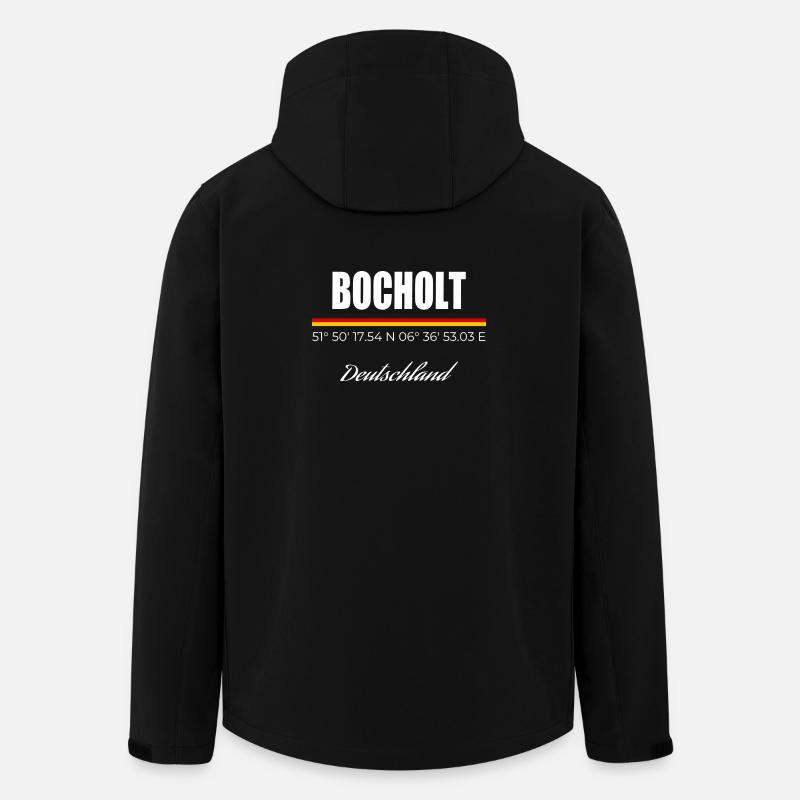 Bocholt - Recycelte Männer Softshell-Jacke von Stanley/Stella - Schwarz