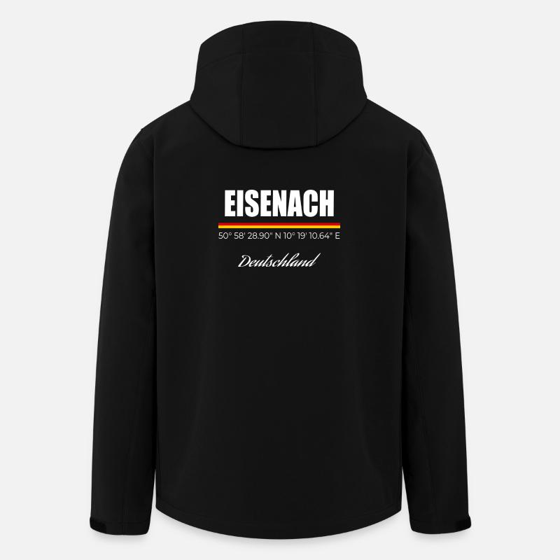 Eisenach - Veste softshell homme en polyester recyclé Stanley/Stella - noir