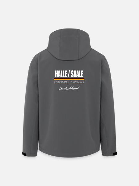 Halle / Saale - Recycelte Männer Softshell-Jacke von Stanley/Stella - Schwarz