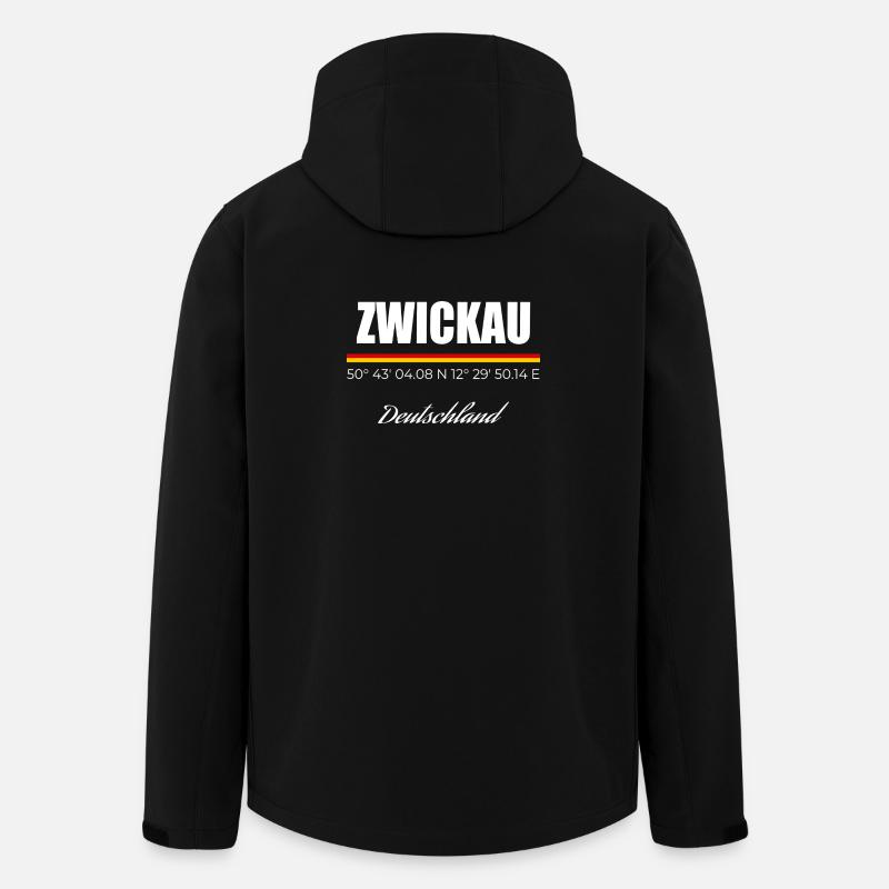 Zwickau - Recycelte Männer Softshell-Jacke von Stanley/Stella - Schwarz