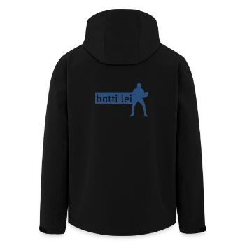 Beat her - Men’s Recycled Softshell Jacket by Stanley/Stella - black - Back - AI Model Male 185 light (185cm)