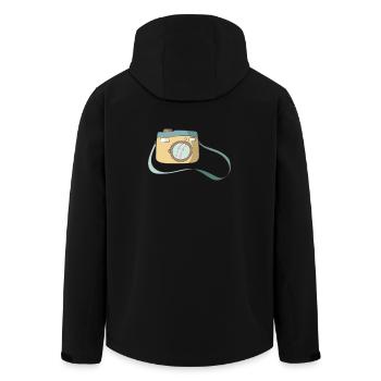 Appareil photo - Veste softshell homme en polyester recyclé Stanley/Stella - noir - Dos - AI Model Male 185 light (185cm)