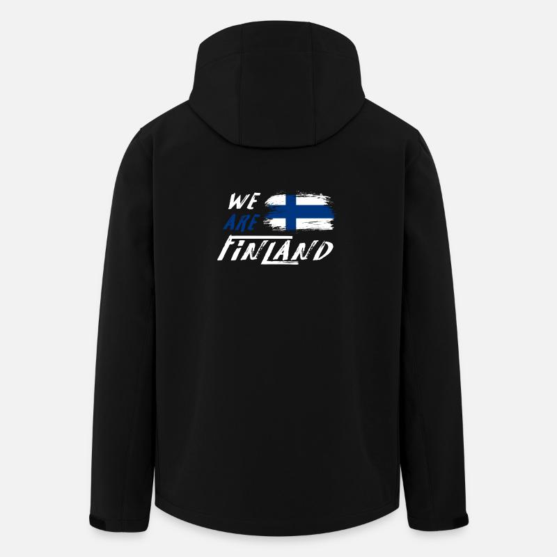 nous sommes la Finlande - Veste softshell homme en polyester recyclé Stanley/Stella - noir