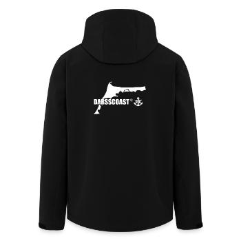 Darss Coast - Dein Statement für den Darß - Recycelte Männer Softshell-Jacke von Stanley/Stella - Schwarz - Hinten - AI Model Male 185 light (185cm)