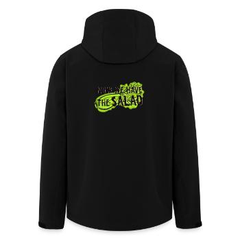 Now we have the salad. Denglisch, Salat, Veggie - Recycelte Männer Softshell-Jacke von Stanley/Stella - Schwarz - Hinten - AI Model Male 185 light (185cm)