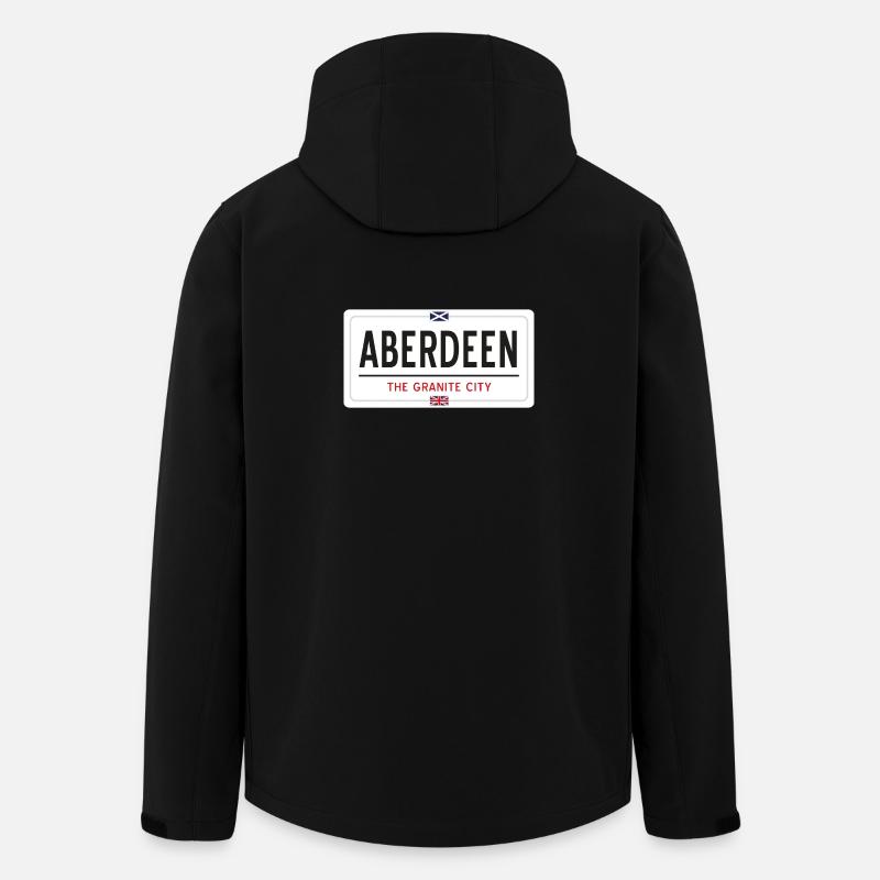 Aberdeen town sign - Men’s Recycled Softshell Jacket by Stanley/Stella - black