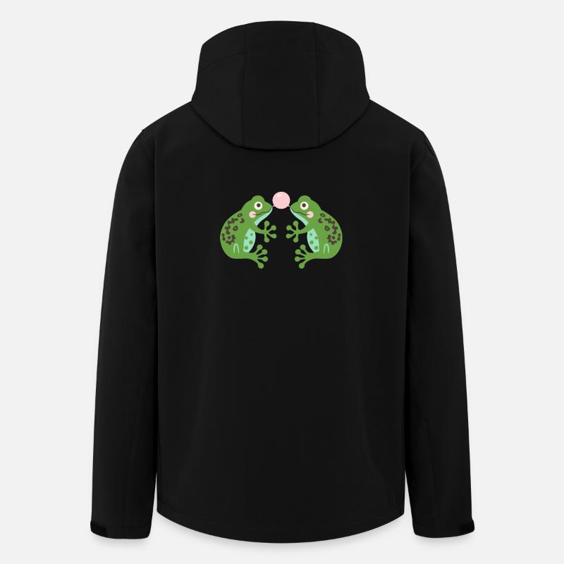 Kaugummi Frösche L Kaugummi Frösche - Recycelte Männer Softshell-Jacke von Stanley/Stella - Schwarz