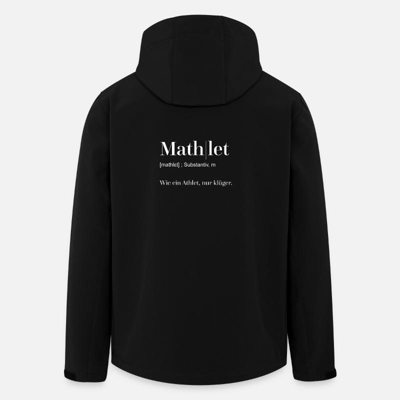 Woerterbuch Mathlet weiß - Recycelte Männer Softshell-Jacke von Stanley/Stella - Schwarz
