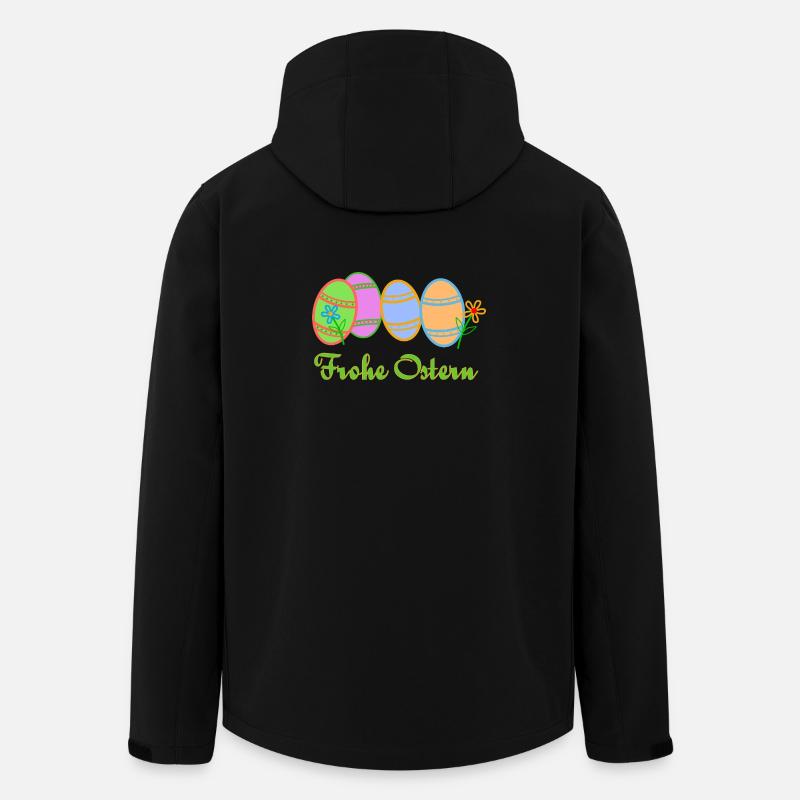 Ostereier zu Ostern - Recycelte Männer Softshell-Jacke von Stanley/Stella - Schwarz