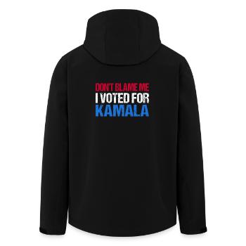 Don't Blame Me I Voted For Kamala I - Men’s Recycled Softshell Jacket by Stanley/Stella - black - Back - AI Model Male 185 light (185cm)