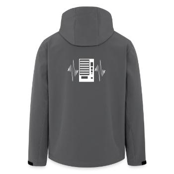 Distributeur automatique de snacks à écran tactile Pulse - Veste softshell homme en polyester recyclé Stanley/Stella - charbon - Dos - AI Model Male 185 light (185cm)