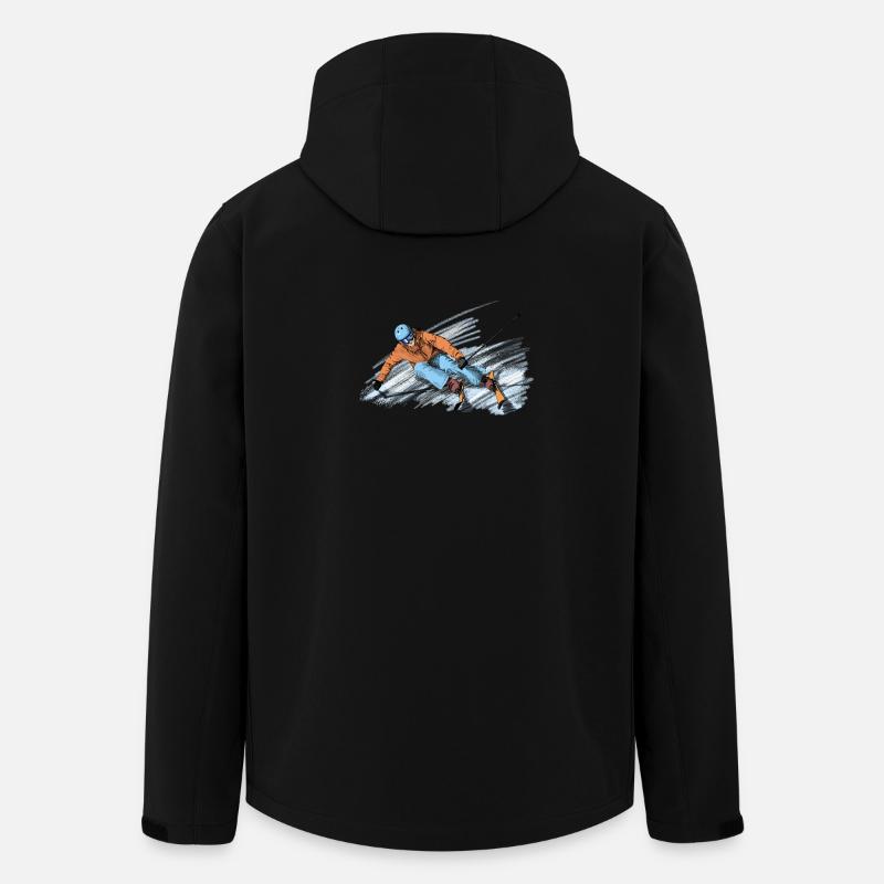 Abfahrt - Recycelte Männer Softshell-Jacke von Stanley/Stella - Schwarz