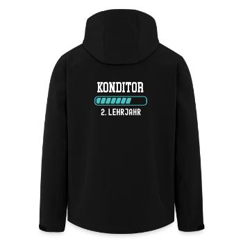 Formation confiseur 2ème année d’apprentissage 2ème année de formation - Veste softshell homme en polyester recyclé Stanley/Stella - noir - Dos - AI Model Male 185 light (185cm)