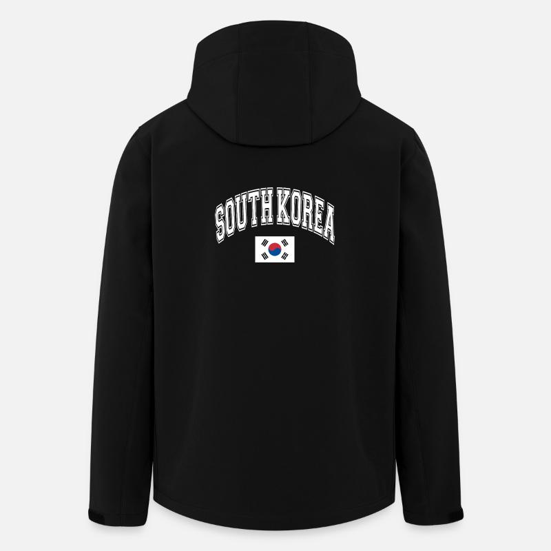 Corée du Sud - Veste softshell homme en polyester recyclé Stanley/Stella - noir