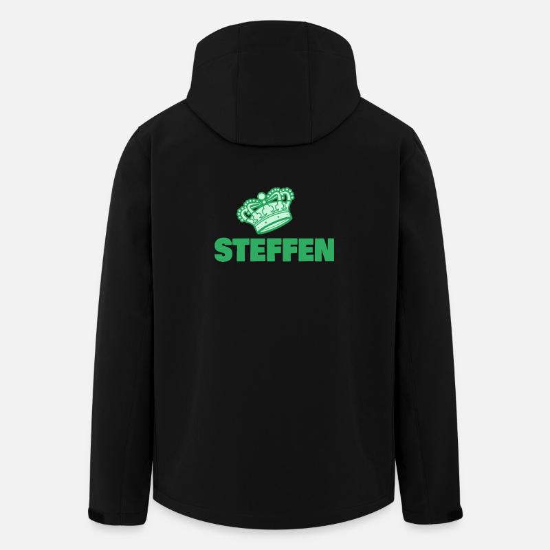 Vorname Steffen - Recycelte Männer Softshell-Jacke von Stanley/Stella - Schwarz