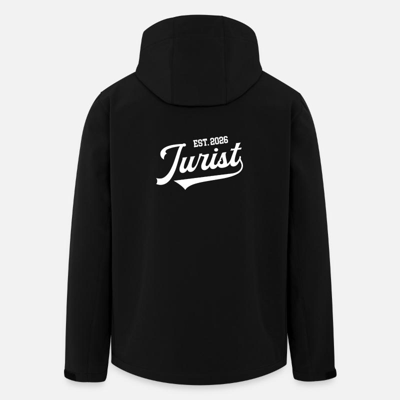 Jurist 2026 Diplomstudier Juridikstudiestudent - Softshelljacka herr i återvunnen polyester Stanley/Stella - svart