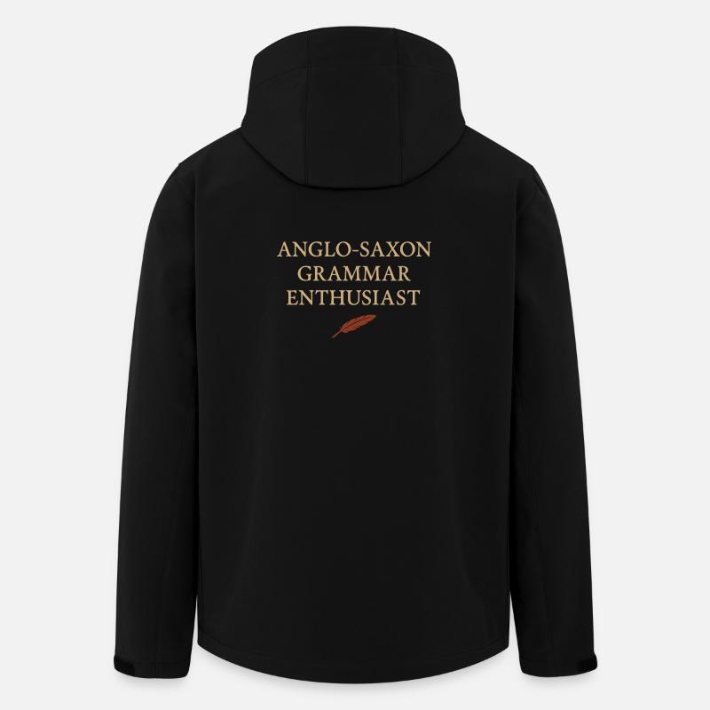 Altes Englisches Runenalphabet - Recycelte Männer Softshell-Jacke von Stanley/Stella - Schwarz