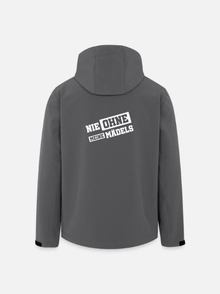Jamais sans mes filles - Veste softshell homme en polyester recyclé Stanley/Stella - noir