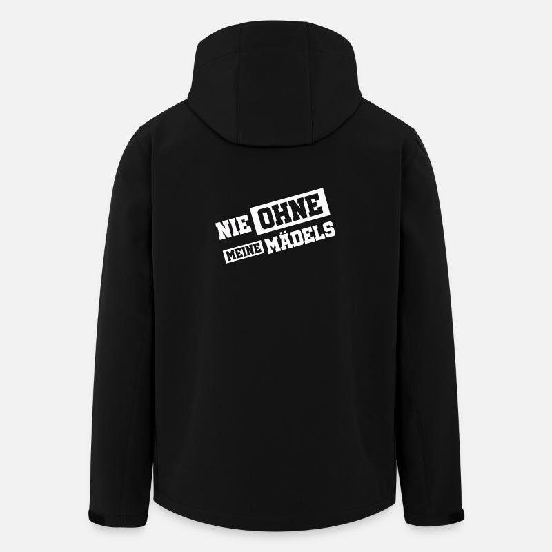 Nie Ohne Meine Mädels - Recycelte Männer Softshell-Jacke von Stanley/Stella - Schwarz