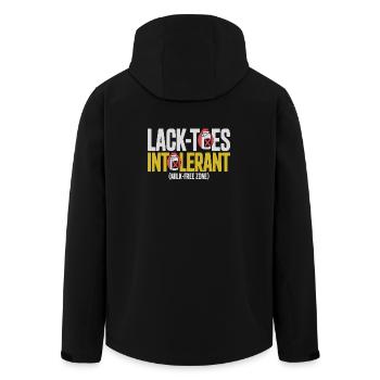  Lack Toes Intolerant Milk Free Zone - Recycelte Männer Softshell-Jacke von Stanley/Stella - Schwarz - Hinten - AI Model Male 185 light (185cm)
