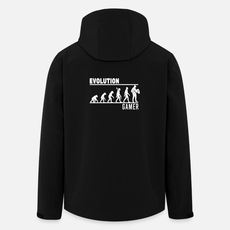 evolution gamer - Recycelte Männer Softshell-Jacke von Stanley/Stella - Schwarz