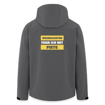 Dire la fête - Veste softshell homme en polyester recyclé Stanley/Stella - noir - Dos - AI Model Male 185 light (185cm)