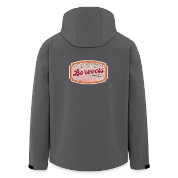 Borovets Bulgaria Skiberg-Marke - Recycelte Männer Softshell-Jacke von Stanley/Stella - Anthrazit - Hinten - AI Model Male 185 light (185cm)