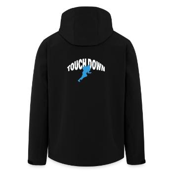 TOUCH DOWN - Recycelte Männer Softshell-Jacke von Stanley/Stella - Schwarz - Hinten - AI Model Male 185 light (185cm)