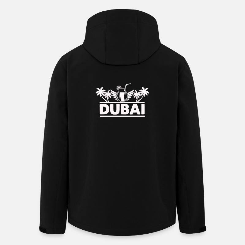 Dubai Palm Trees Drink Logo - Men’s Recycled Softshell Jacket by Stanley/Stella - black