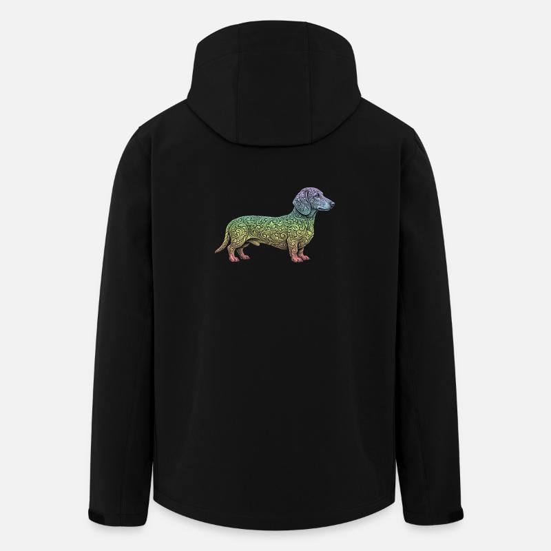 Dachshund - Men’s Recycled Softshell Jacket by Stanley/Stella - black