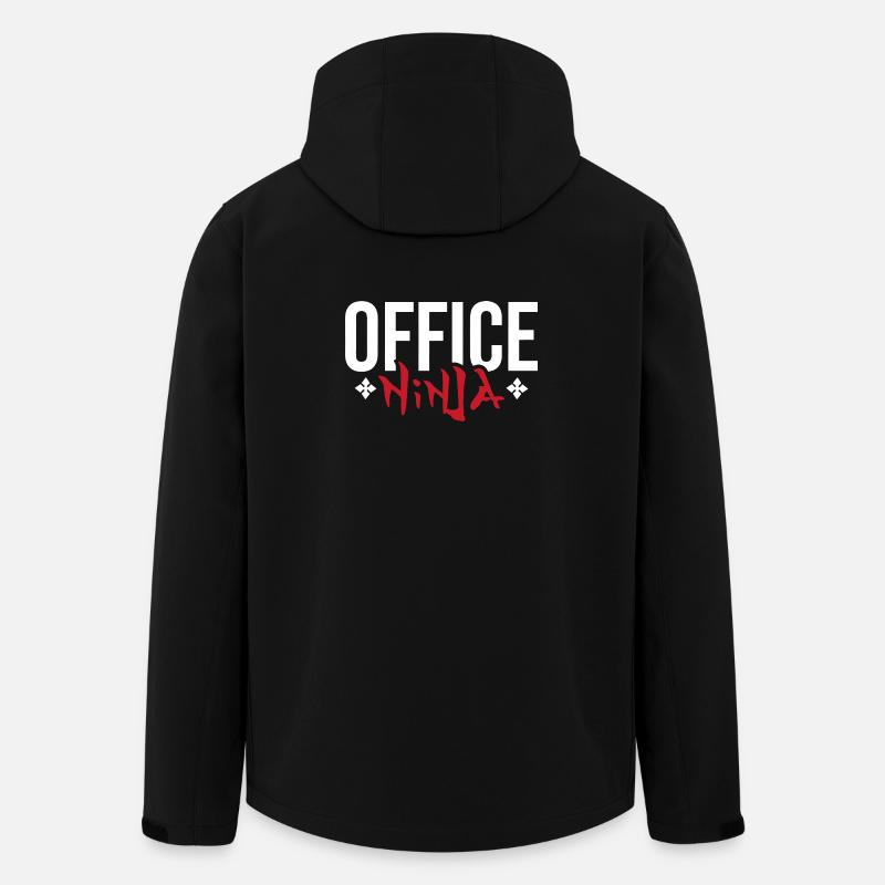 Büro-Ninja - Recycelte Männer Softshell-Jacke von Stanley/Stella - Schwarz