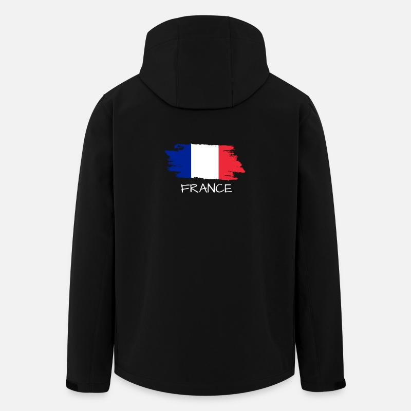 French flag - Men’s Recycled Softshell Jacket by Stanley/Stella - black