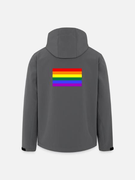Gay Pride - Recycelte Männer Softshell-Jacke von Stanley/Stella - Schwarz