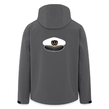 Kapitänsmütze für den Kapitän auf seinem Schiff - Recycelte Männer Softshell-Jacke von Stanley/Stella - Anthrazit - Hinten - AI Model Male 185 light (185cm)