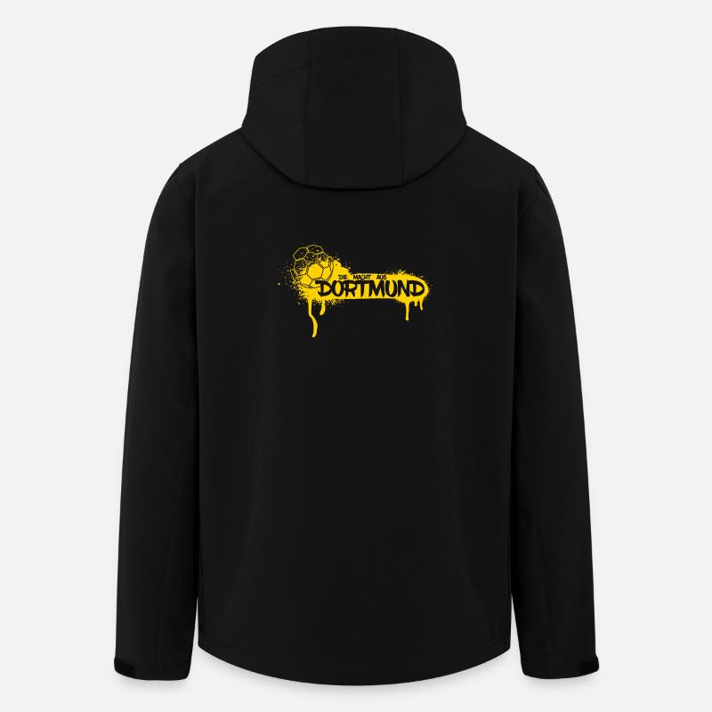 Dortmund Ruhrpott Ball - Recycelte Männer Softshell-Jacke von Stanley/Stella - Schwarz