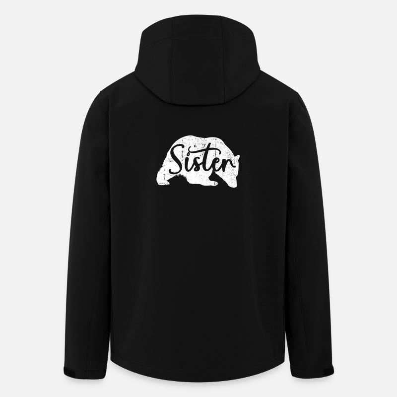 Sister Pig Silhouette - Men’s Recycled Softshell Jacket by Stanley/Stella - black