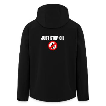 Symbole d’arrêt de l’huile - Veste softshell homme en polyester recyclé Stanley/Stella - noir - Dos - AI Model Male 185 light (185cm)