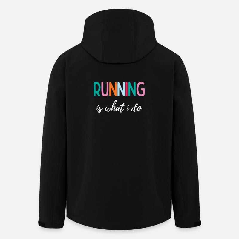 Running is What I Do - Men’s Recycled Softshell Jacket by Stanley/Stella - black