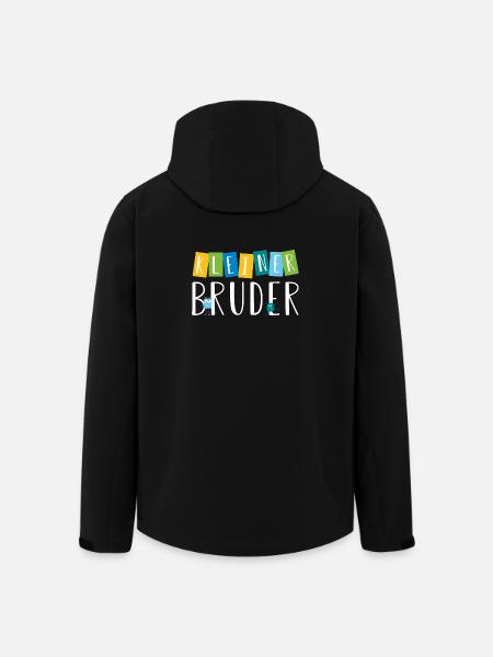 kleiner Bruder - süße Monster - Recycelte Männer Softshell-Jacke von Stanley/Stella - Schwarz