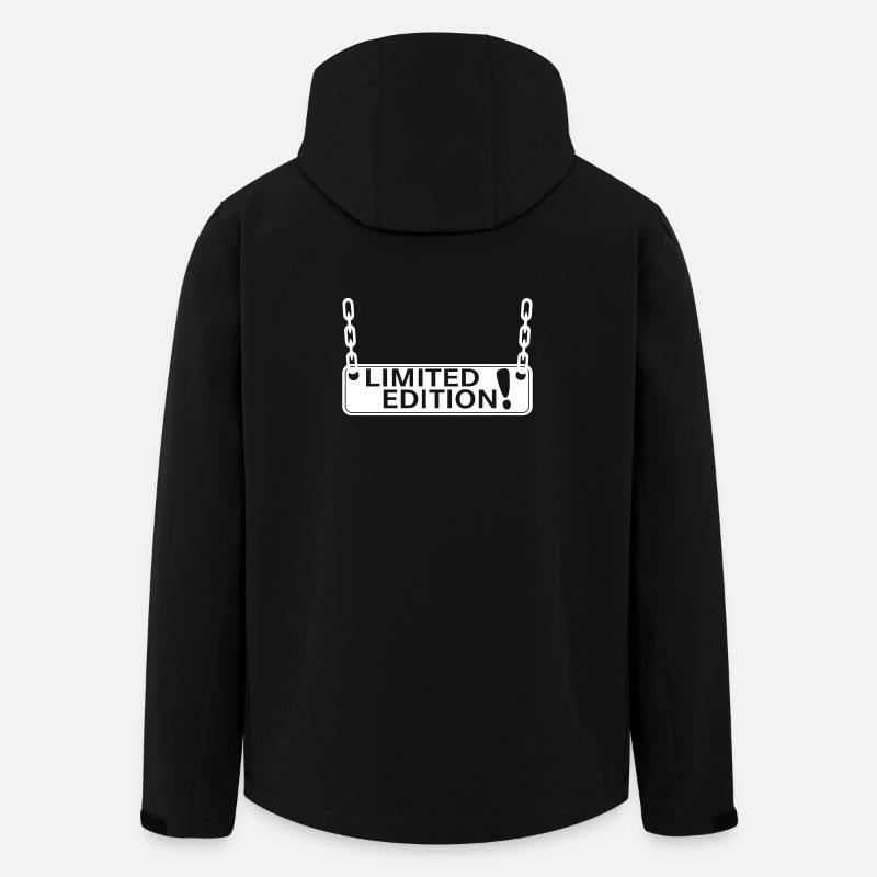 Design de bouclier en édition limitée - Veste softshell homme en polyester recyclé Stanley/Stella - noir