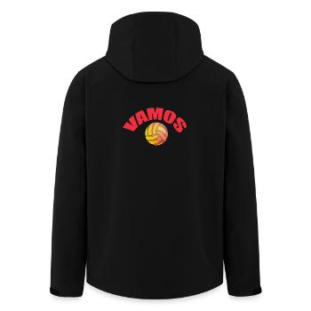 Vamos - Men’s Recycled Softshell Jacket by Stanley/Stella - black - Back - AI Model Male 185 light (185cm)